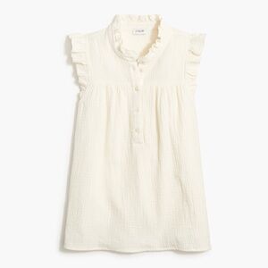 J.CREW Garden top in soft gauze white Size XL